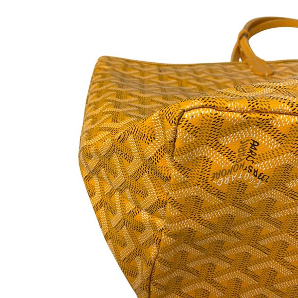 Goyard Yellow Goyardine Canvas Saint Louis PM Tote Handbag - Picture 8 of 16